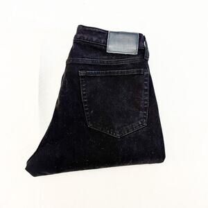 Bonobos Black Straight Leg Denim Jean Pants Stretch Waistband Size 32 x 33